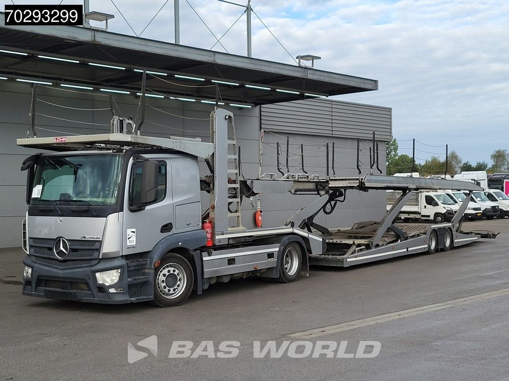 Mercedes Actros 1840 4X2 Lohr Car transporter Retarder 2xTanks AUtomatic Euro 6