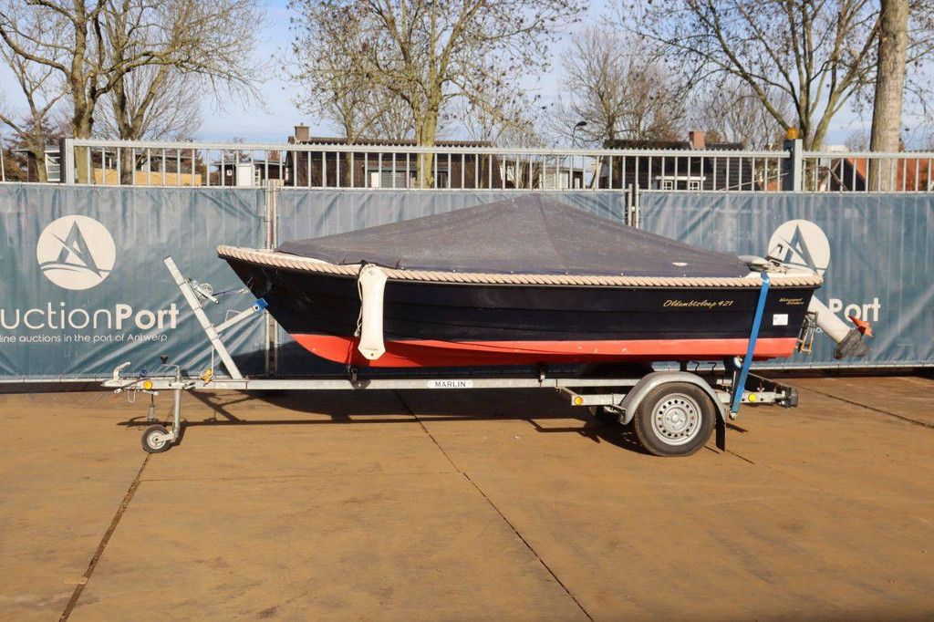 Speedboat Oldambtsloep 421 Electric with trailer