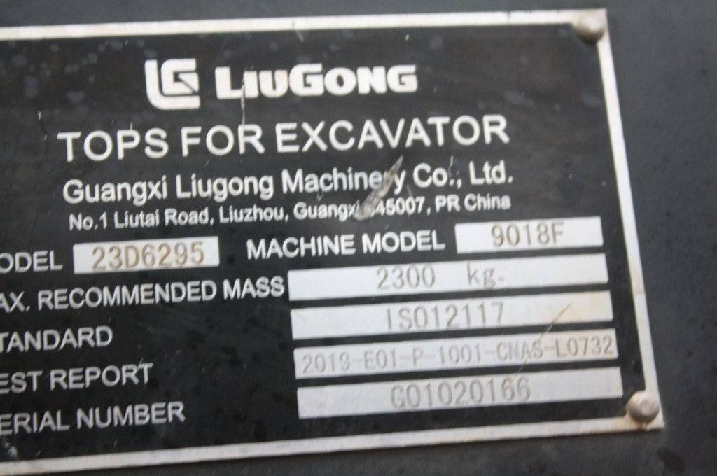 Mini excavator LiuGong 9018F Diesel 13.4kW 2022