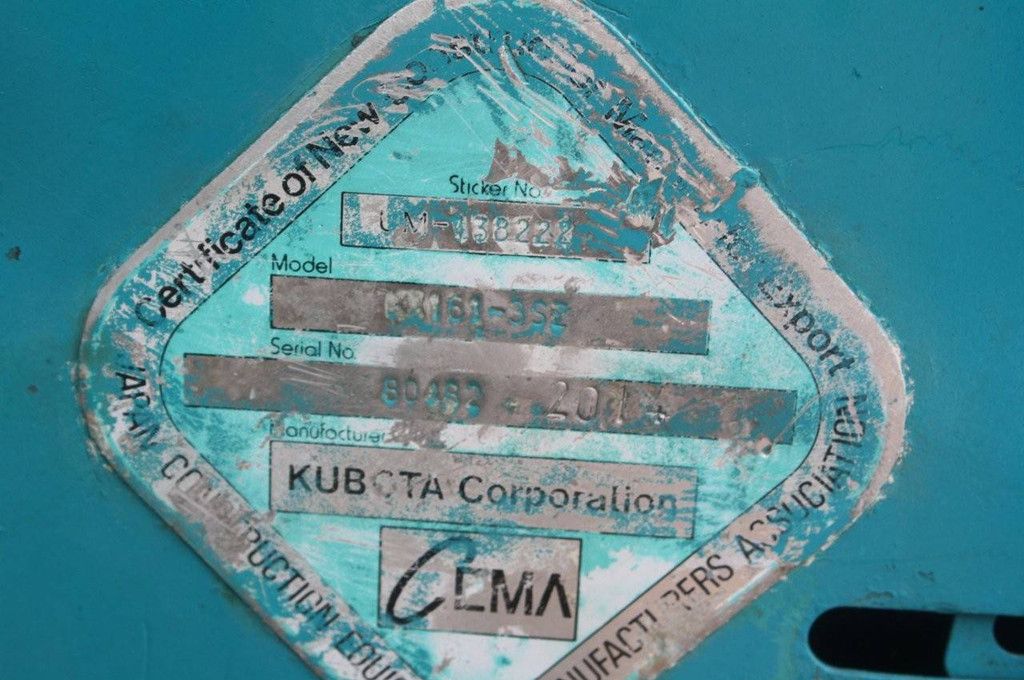 Rupsgraafmachine Kubota KX161-3SZ Diesel 2014