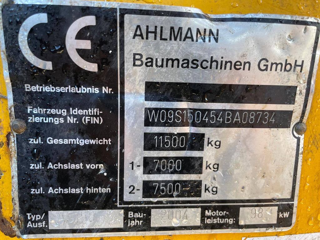 Wiellader Ahlmann AS150 Diesel 2004