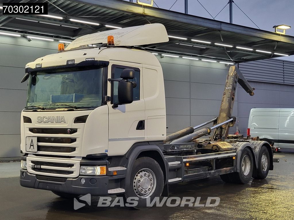Scania G410 6X2 20tons Meiller containersystem Lift+steering Axle Retarder Euro 6