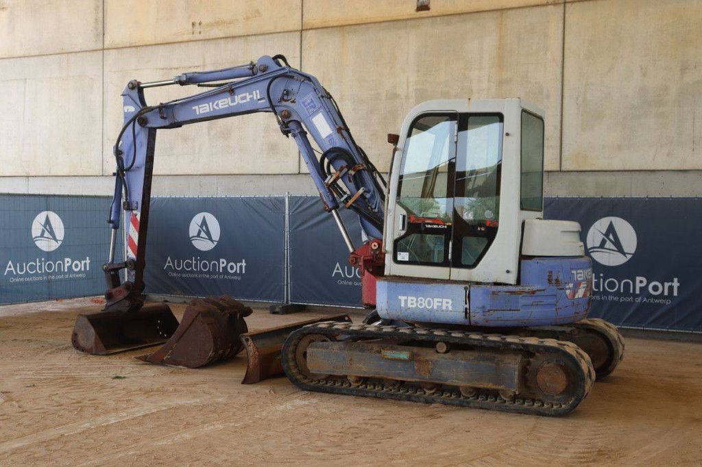 Crawler excavator Takeuchi TB80FR Diesel 41.2kW 2002