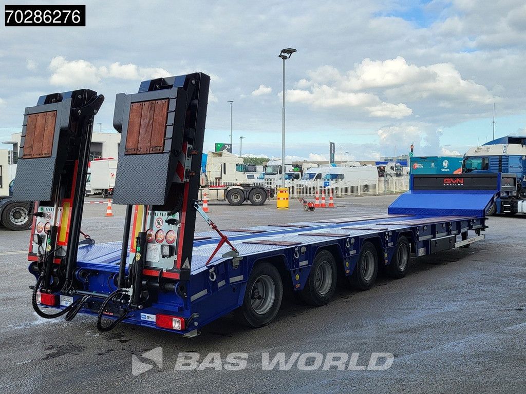 GVN Trailer 4 axles NEW Lift+Lenkachse Hydraulic Ramps