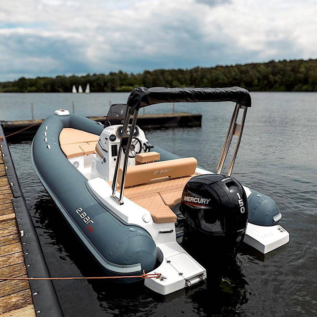 Rubber speedboat 2BAR B2 (including trailer) (Margin)