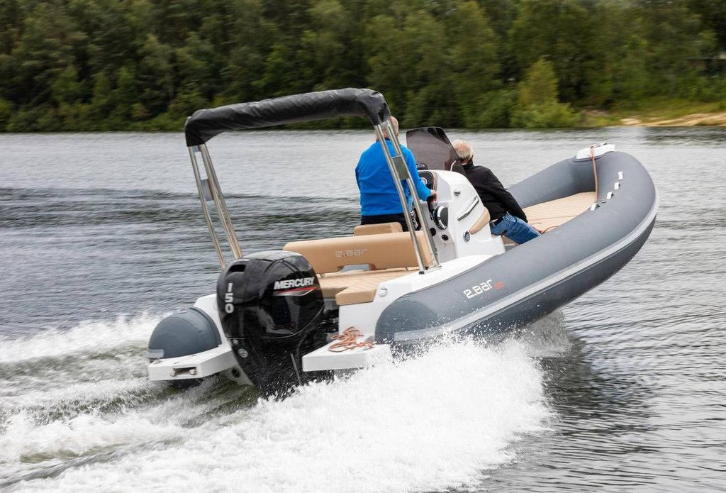 Rubber speedboat 2BAR B2 (including trailer) (Margin)