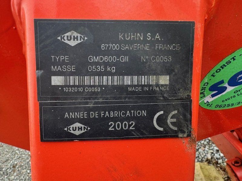 Kuhn GMD 600 G II