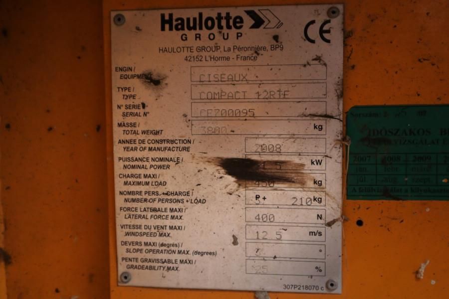 Haulotte Compact 12 RTE As-Is, Electric, 4x4 Drive, 12m Wor