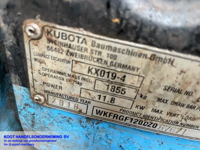 Kubota 2x Kubota kx 019-4 3 Buckets (Top)