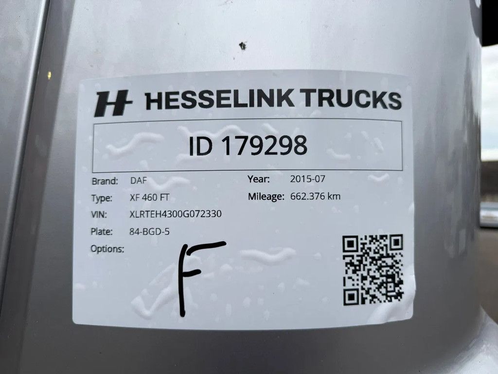 DAF XF 460 4X2 SSC Super Space Hydraulic ACC Alcoa Special! 662,370KM! APK 07-2026