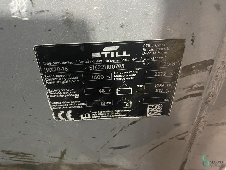 Forklifts Electric Still RX20-16 2018