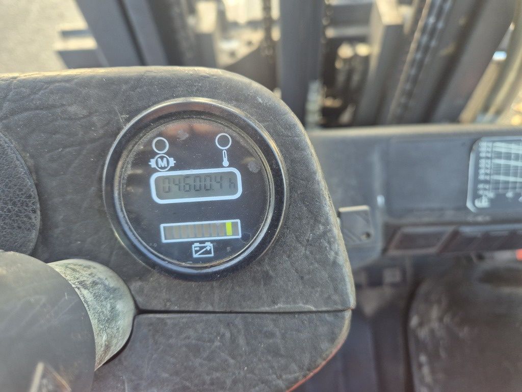 LINDE E12Z-02 3-wieler, Elektrisch, Mast 3F460, B.J. 2000, 4600 uur.