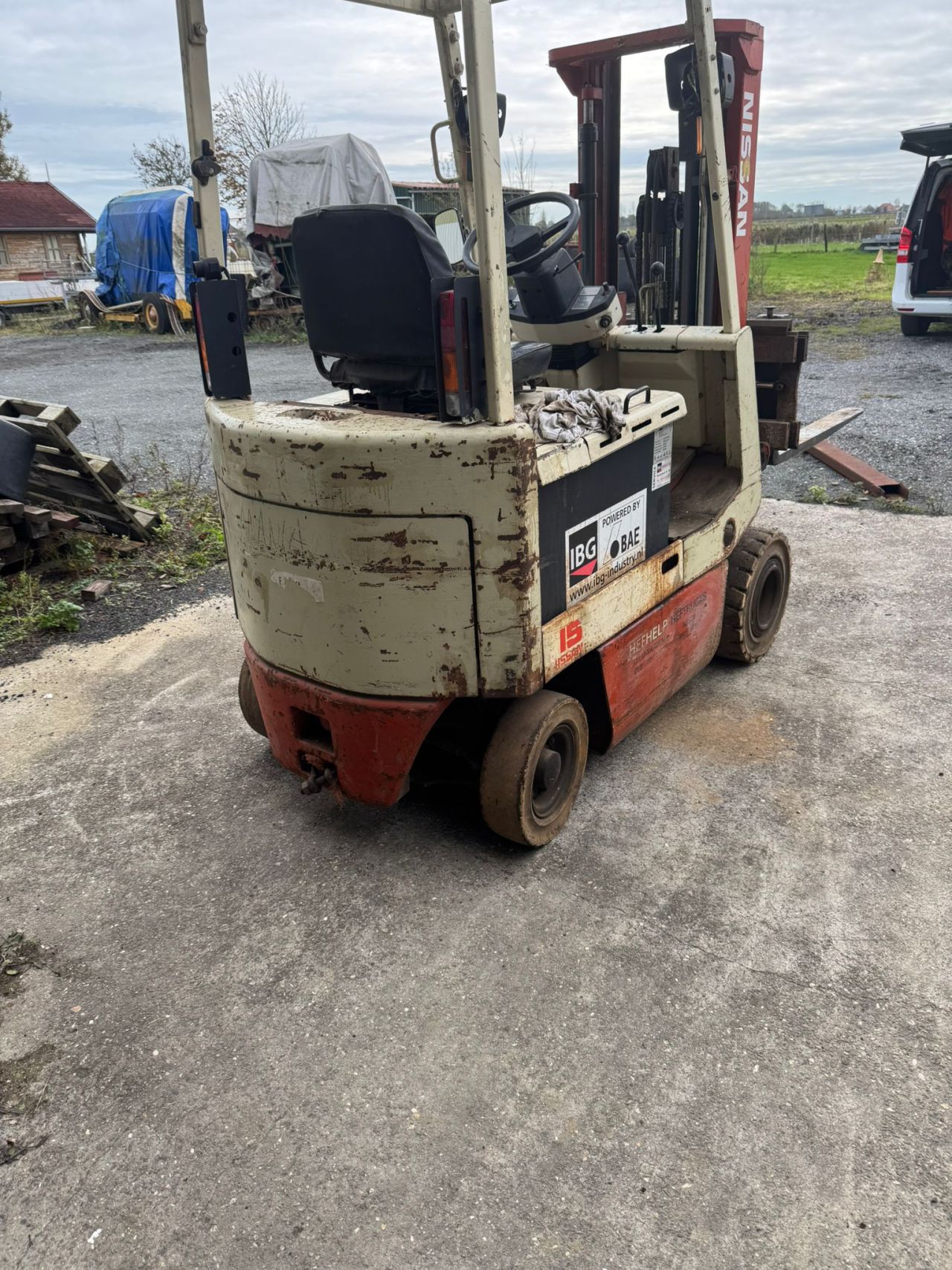 Nissan heftruck en Bobcat