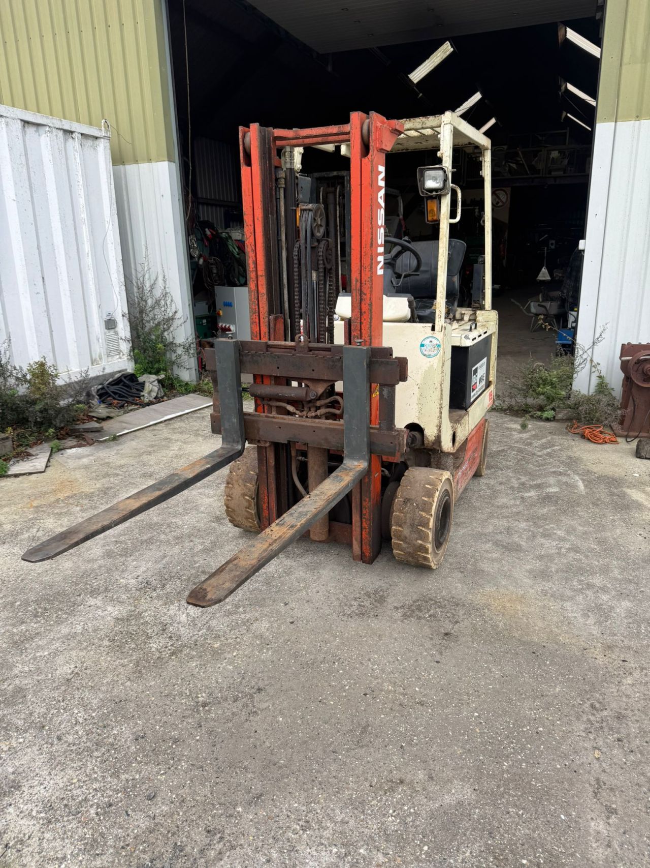 Nissan heftruck en Bobcat