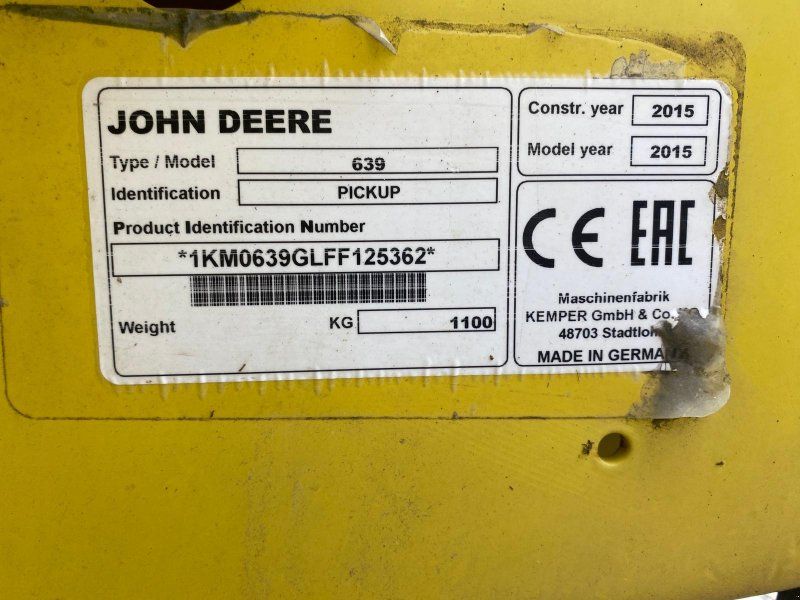 John Deere 639