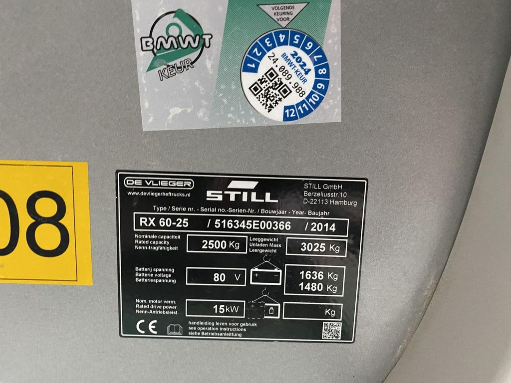 Still RX60-25 Batteriejahr 2021 MH15008-A