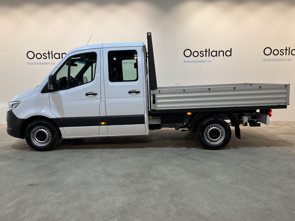 Mercedes-Benz Sprinter 317 CDI L2 RWD DC Dubbel Cabine Open Laadbak / Euro 6 / Trekhaak 3500 KG / Airco / Cruise Control / CarPlay / DC 6 Pers. / 71.300 KM !!
