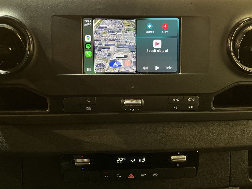 Mercedes-Benz Sprinter 317 CDI L2 RWD DC Dubbel Cabine Open Laadbak / Euro 6 / Trekhaak 3500 KG / Airco / Cruise Control / CarPlay / DC 6 Pers. / 71.300 KM !!