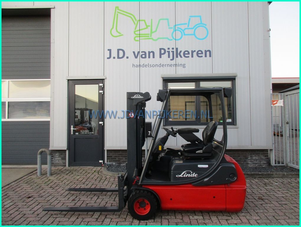 Linde E18C-02 8142uur 196cm hoog+triplex4m+sideshift+accu81%