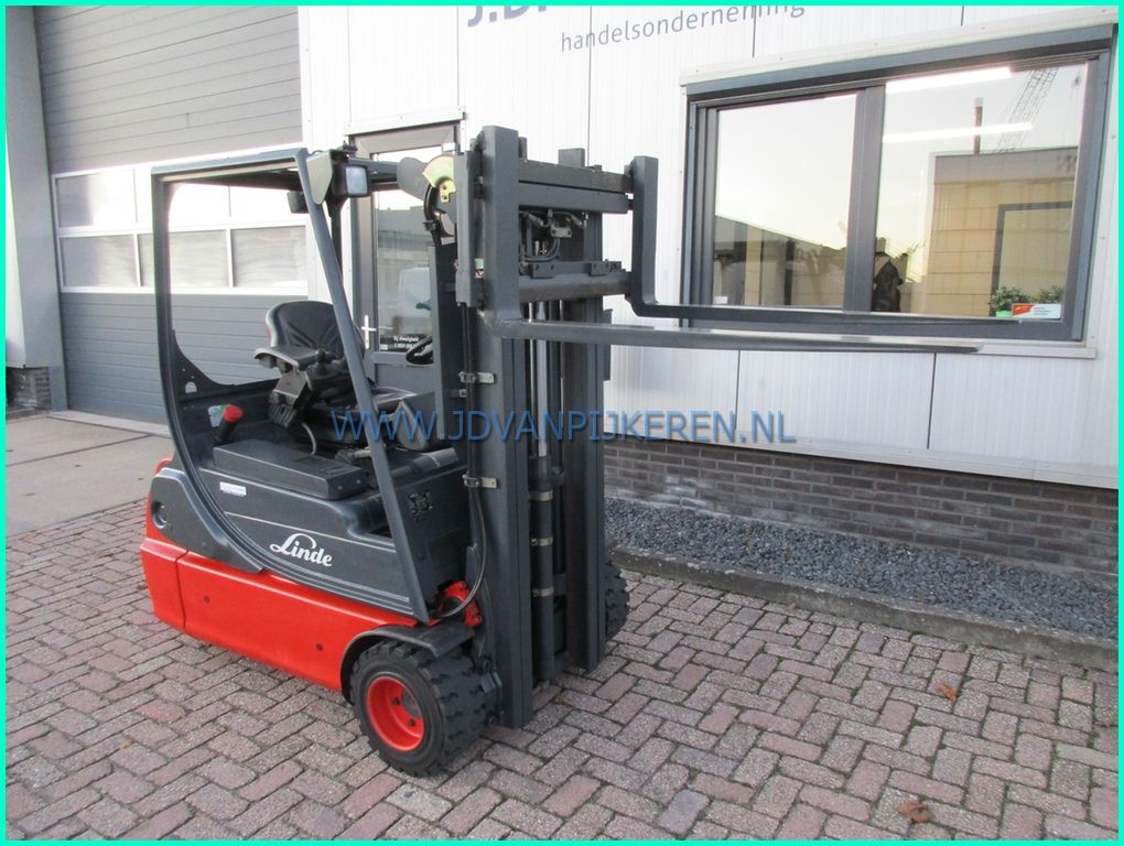 Linde E18C-02 8142uur 196cm hoog+triplex4m+sideshift+accu81%