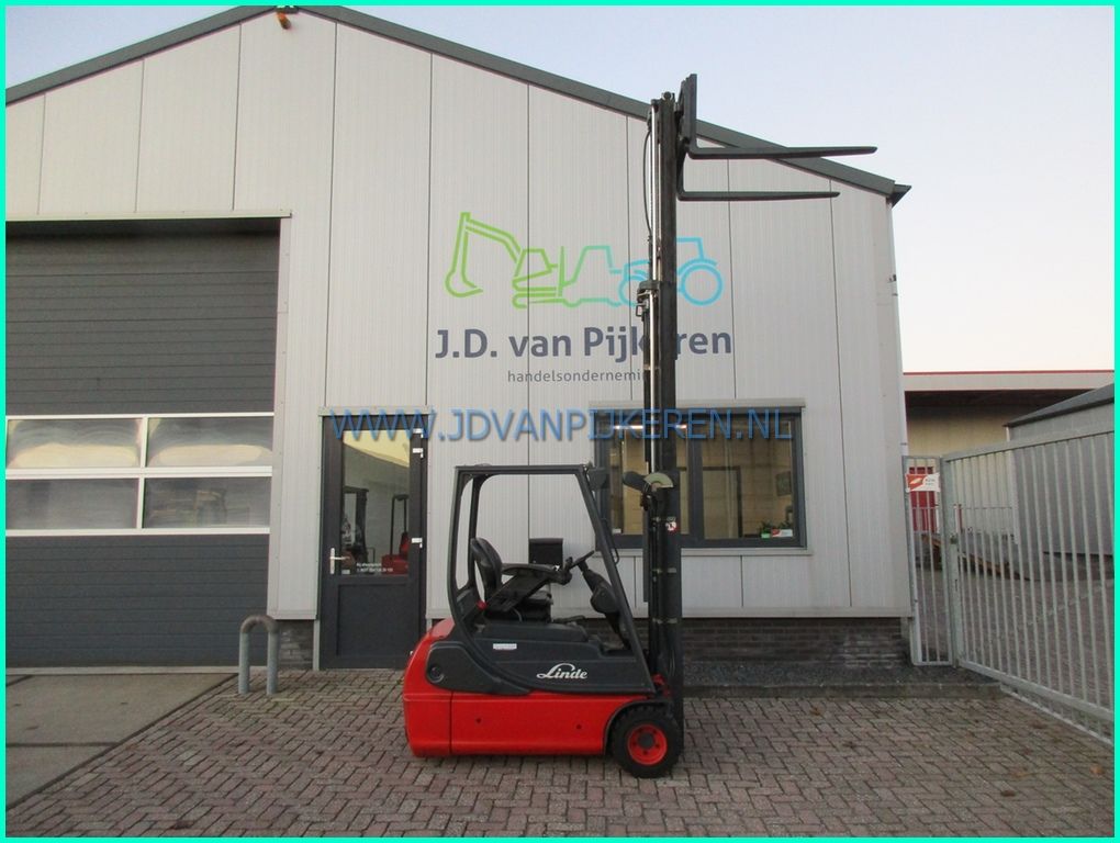 Linde E18C-02 8142uur 196cm hoog+triplex4m+sideshift+accu81%