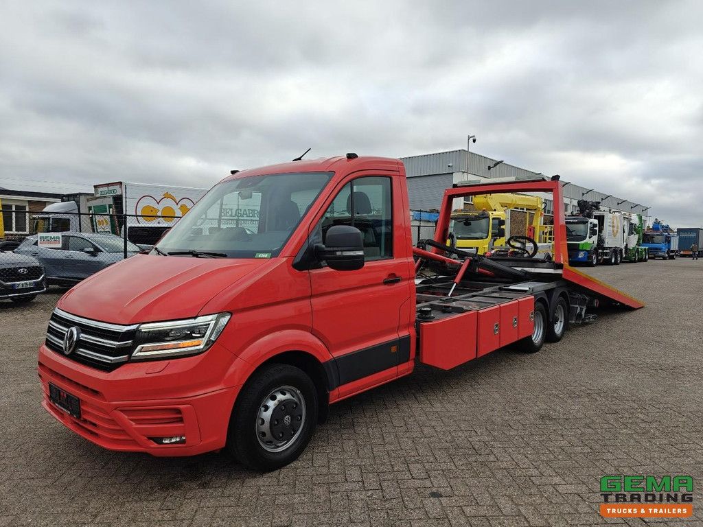 Volkswagen CRAFTER 6x2 3Zitplaatsen Euro6 - Thoma Plateau 4000kg + Lepel + Dubbele Lier 3.6T - Standkachel - Navi