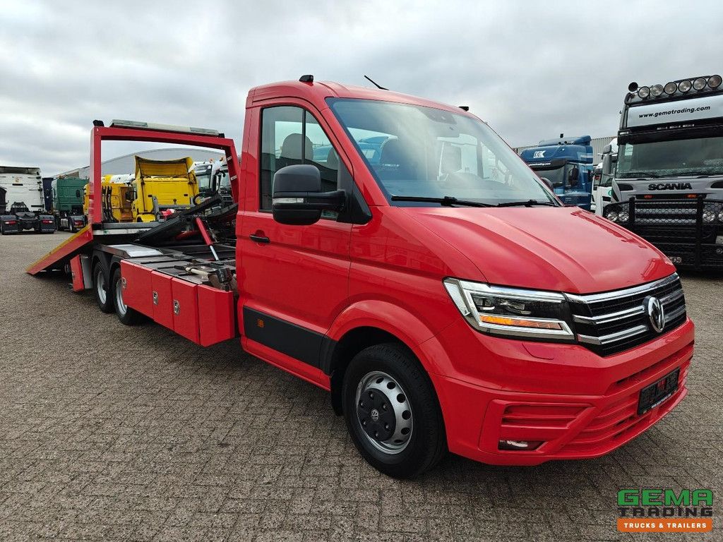 Volkswagen CRAFTER 6x2 3Zitplaatsen Euro6 - Thoma Plateau 4000kg + Lepel + Dubbele Lier 3.6T - Standkachel - Navi