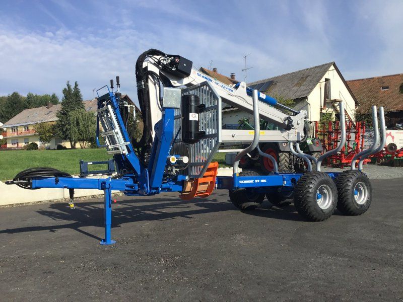 Scandic ST-10S Rückewagen 13t 7,9m Kran 850kg Hubkraft Druckluft