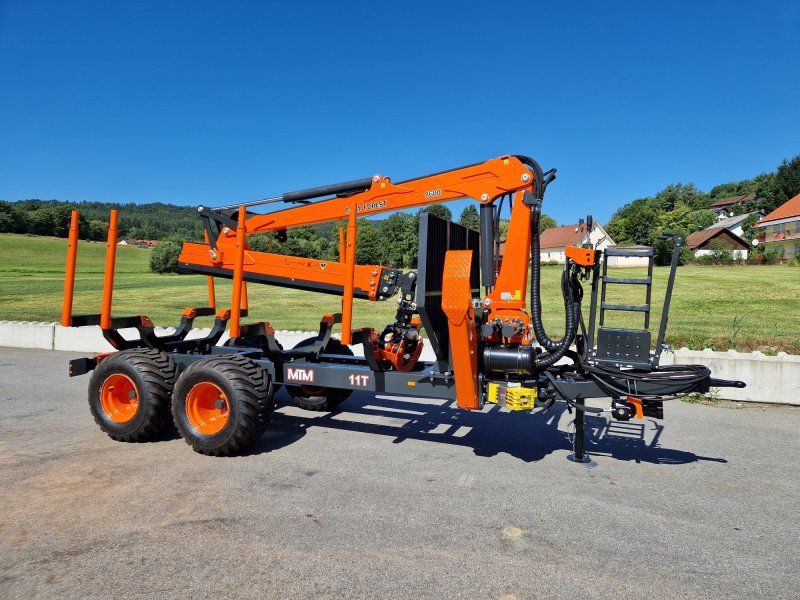 MTM 11T 11to 9,20m Kran Forwarder Rungen Druckluft Rückewagen Dpel