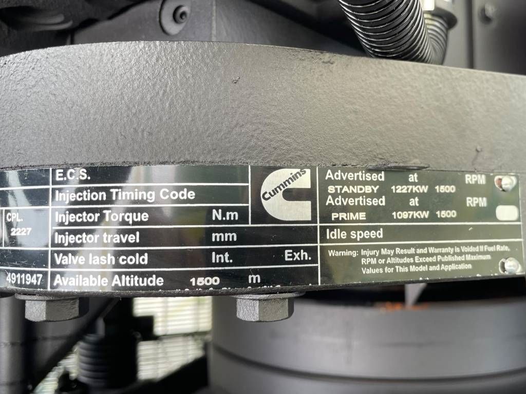 Cummins KTA50-G3 - 1.375 kVA Generator - DPX-18818-O