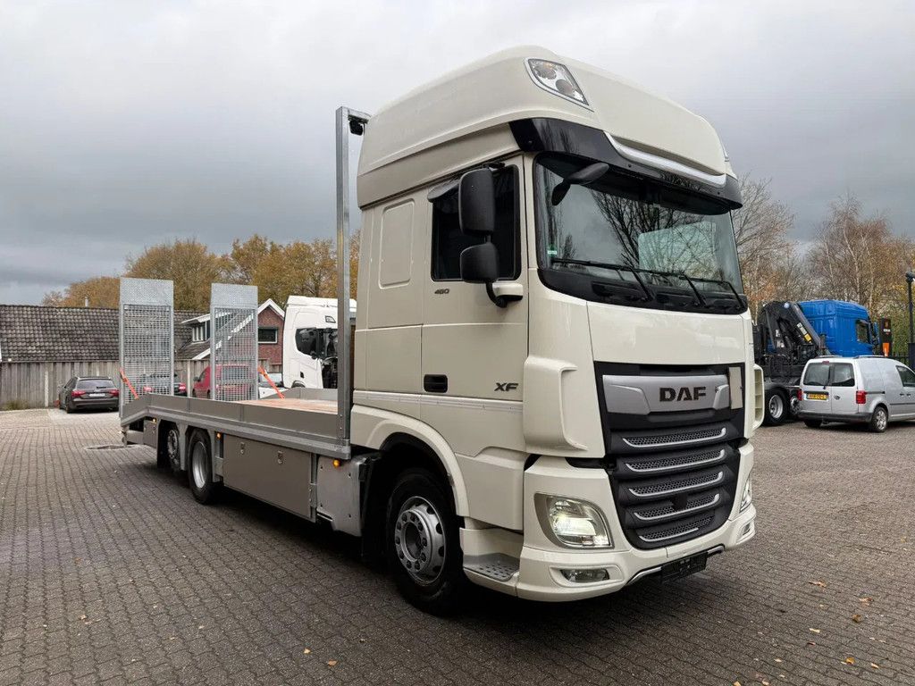 DAF XF 480 6X2 SSC FAR Oprijwagen Machinery transport Laadbak nieuw EURO 6