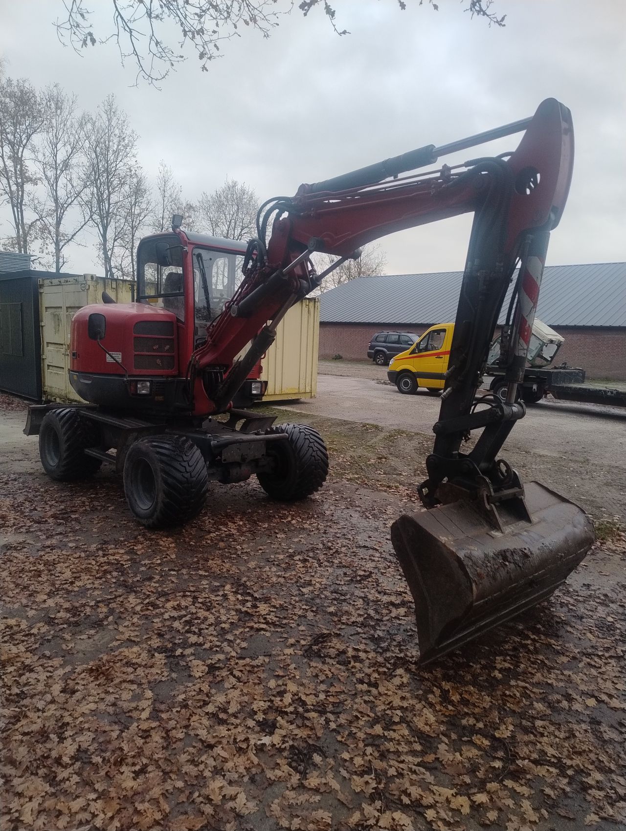 Wacker neuson 6503 mobile kraan minigraver kraan graafmachine