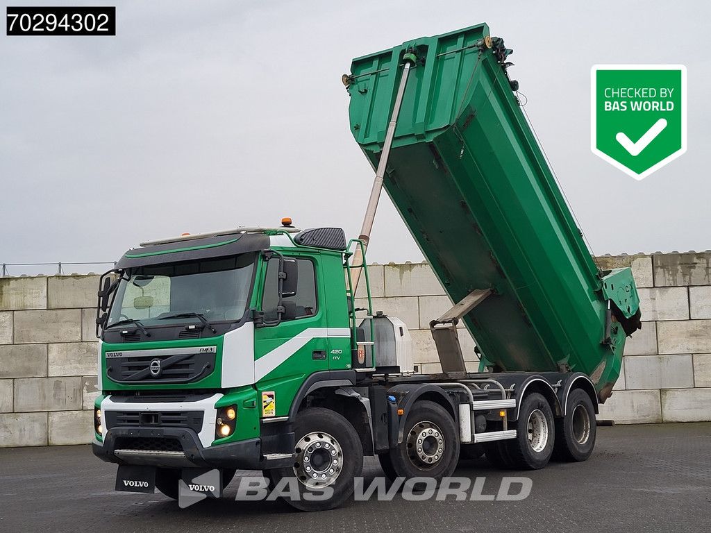Volvo FMX 420 8X4 20m3 tipper Steelsuspension Automatic Euro 5