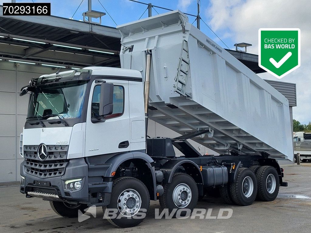 Mercedes Arocs 4245 8X4 New! 22m3 Meiller Kipper Big-Axle Steelsuspension Manual Euro 3