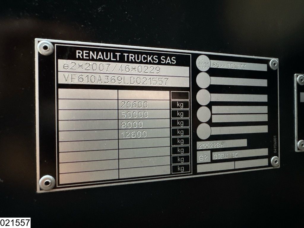 Renault T High 480 EURO 6d, Lohr, Retarder, Combi, Standairco