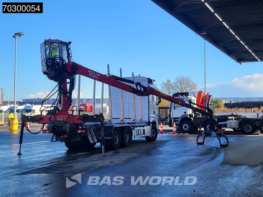 Mercedes Actros Actros 2663 6X4 Timber truck FTG V10CX.81 wood crane Big-Axle Automatic Euro 6