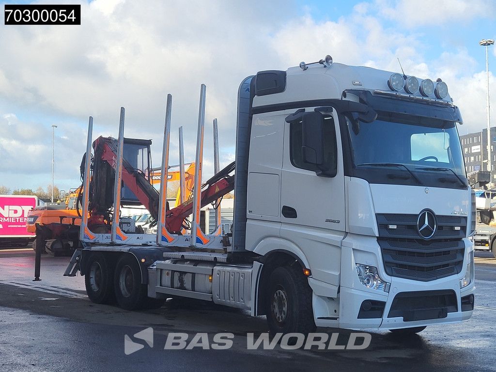 Mercedes Actros Actros 2663 6X4 Timber truck FTG V10CX.81 wood crane Big-Axle Automatic Euro 6