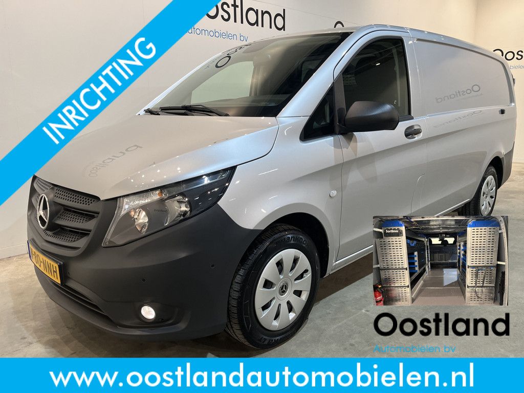 Mercedes-Benz Vito 116 CDI Lang RWD Automaat / Euro 6 / Servicebus / Sortimo Inrichting / Airco / Cruise Control / Camera / Lier / CarPlay / Navigatie / 3-Zits / 7.500 KM !!