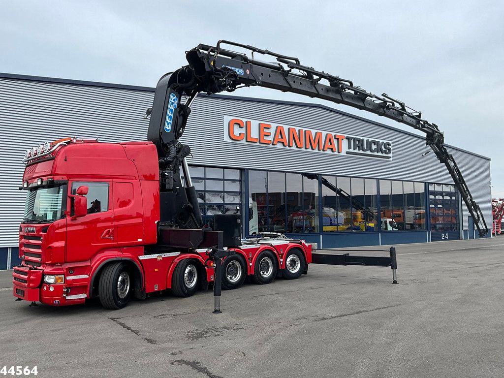 Scania R 620 10x4 V8 Retarder Effer 175 Tonmeter laadkraan + Fly-Jib Just 170.527 km!