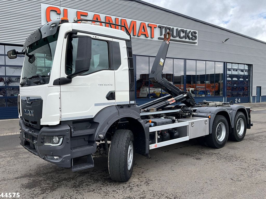 Man TGS 33.470 6x4 Euro 6 Full Steel AJK 20 Ton haakarmsysteem