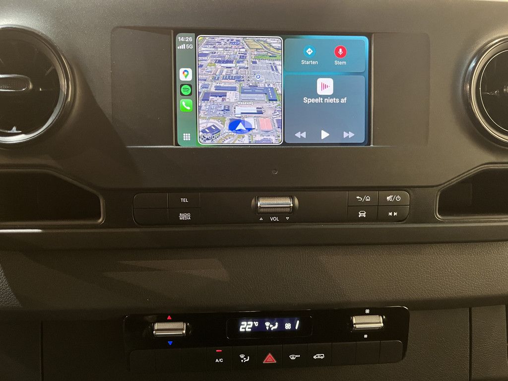 Mercedes-Benz Sprinter 317 CDI L2 RWD DC Dubbel Cabine Open Laadbak / Euro 6 / Trekhaak 3500 KG / Airco / Cruise Control / CarPlay / DC 6 Pers. / 82.000 KM !!