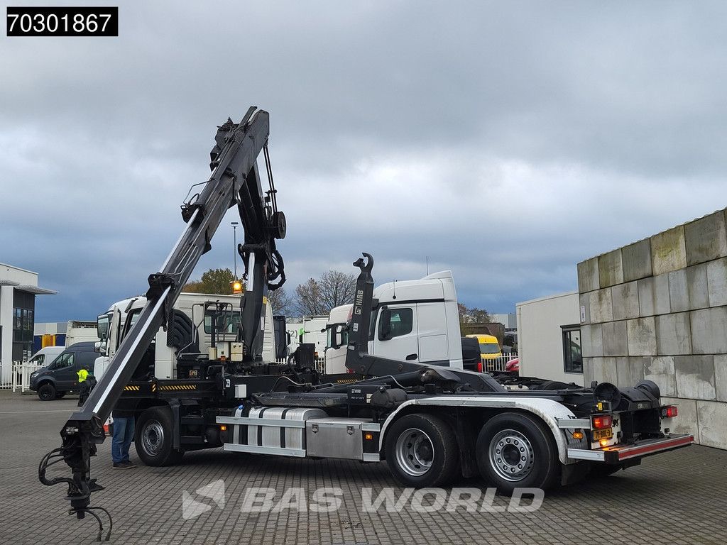 Volvo FMX FMX 370 6X2 HIAB 244 E P-3 Hipro Kran + XR21S56 containersystem Lift+steering