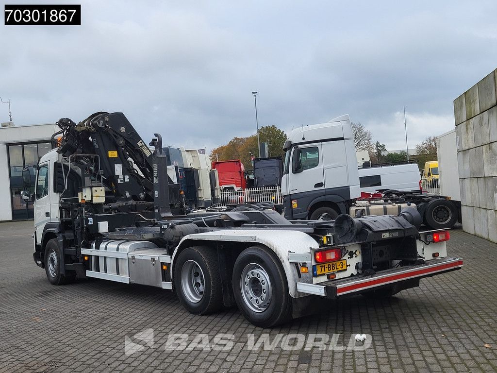 Volvo FMX FMX 370 6X2 HIAB 244 E P-3 Hipro Kran + XR21S56 containersystem Lift+steering