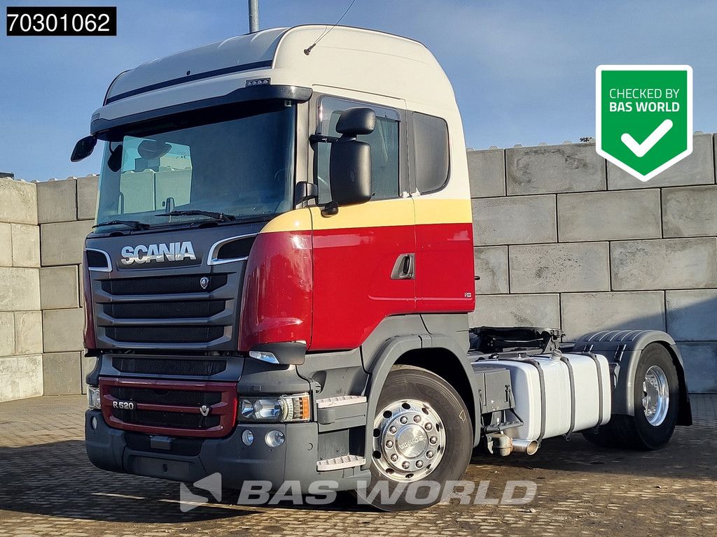 Scania R520 4X2 3-Pedals Retarder PTO 2x Tanks Full-Air Alcoa