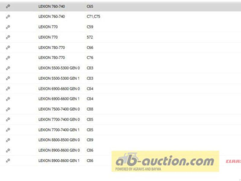 Claas 2x 00 1701 225 0 Gummilaufband