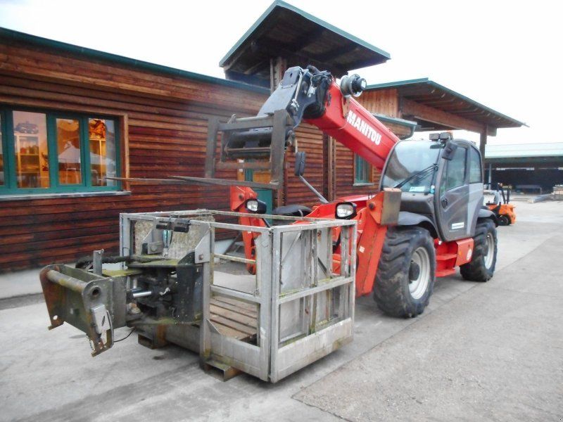 Manitou MT1440 ( 14m 4t ) Arbeitskorb + Gabel