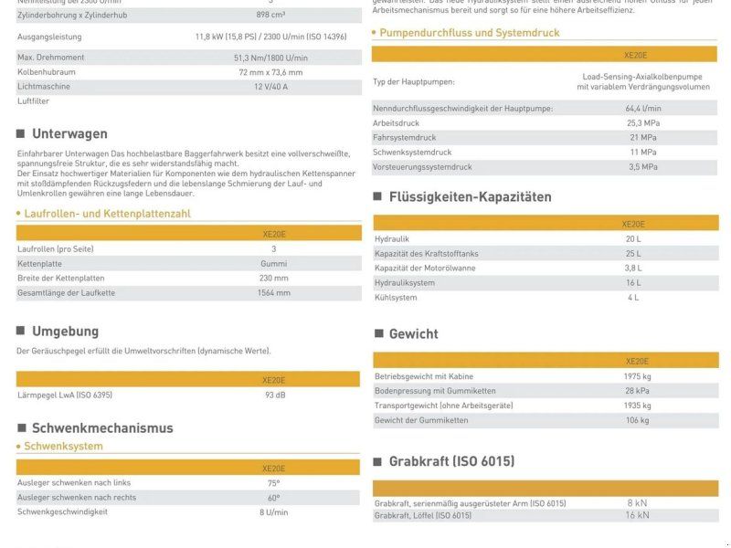 XCMG XE20E mit Kabine