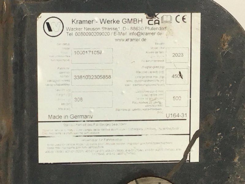 Kramer 1200 mm Palettengabel