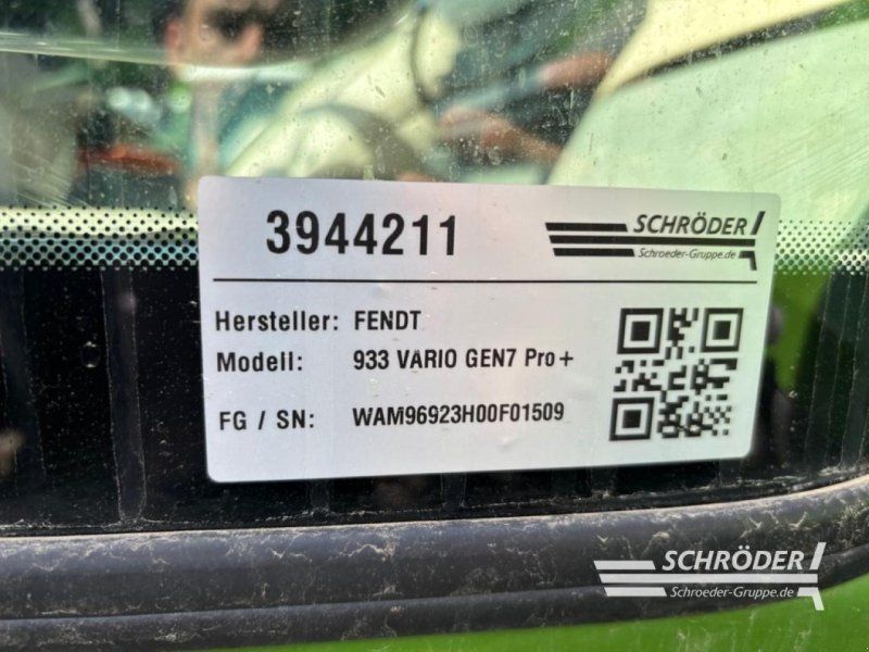 Fendt 933 VARIO GEN7 PROFI PLUS
