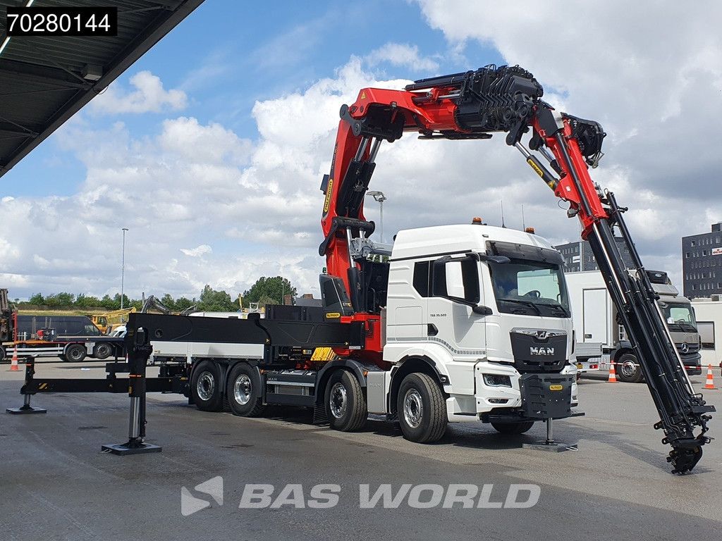 MAN TGS 35.520 8X4 Palfinger PK135.002 TEC 7 Kran Crane Hydrodrive Lift+steering axle Navi LED Euro 6